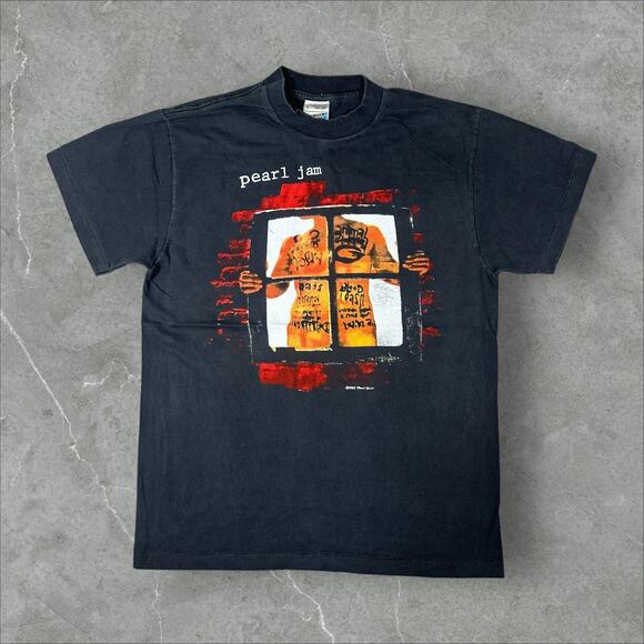 Vintage Pearl Jam Window Pain 1993 Tour Size Large Single Stitch Reprint T-Shirt - Picture 1 of 8